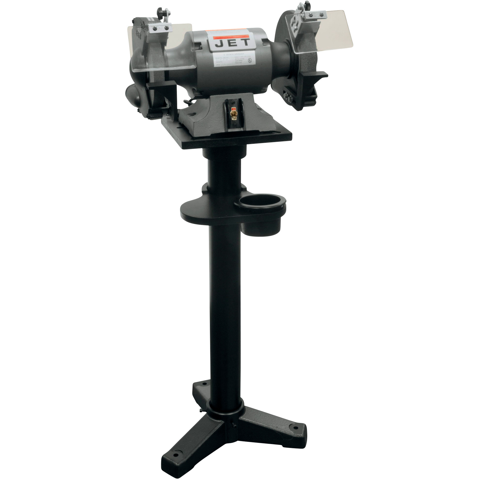 JET Benchtop Shop Grinder with Stand, 8in. Dia. Wheel, Model# JBG-8A/JPS-2A